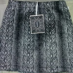 FAUX fur skirt